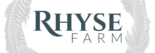 Rhyse Farm Steel Blue Logo Menu Bar